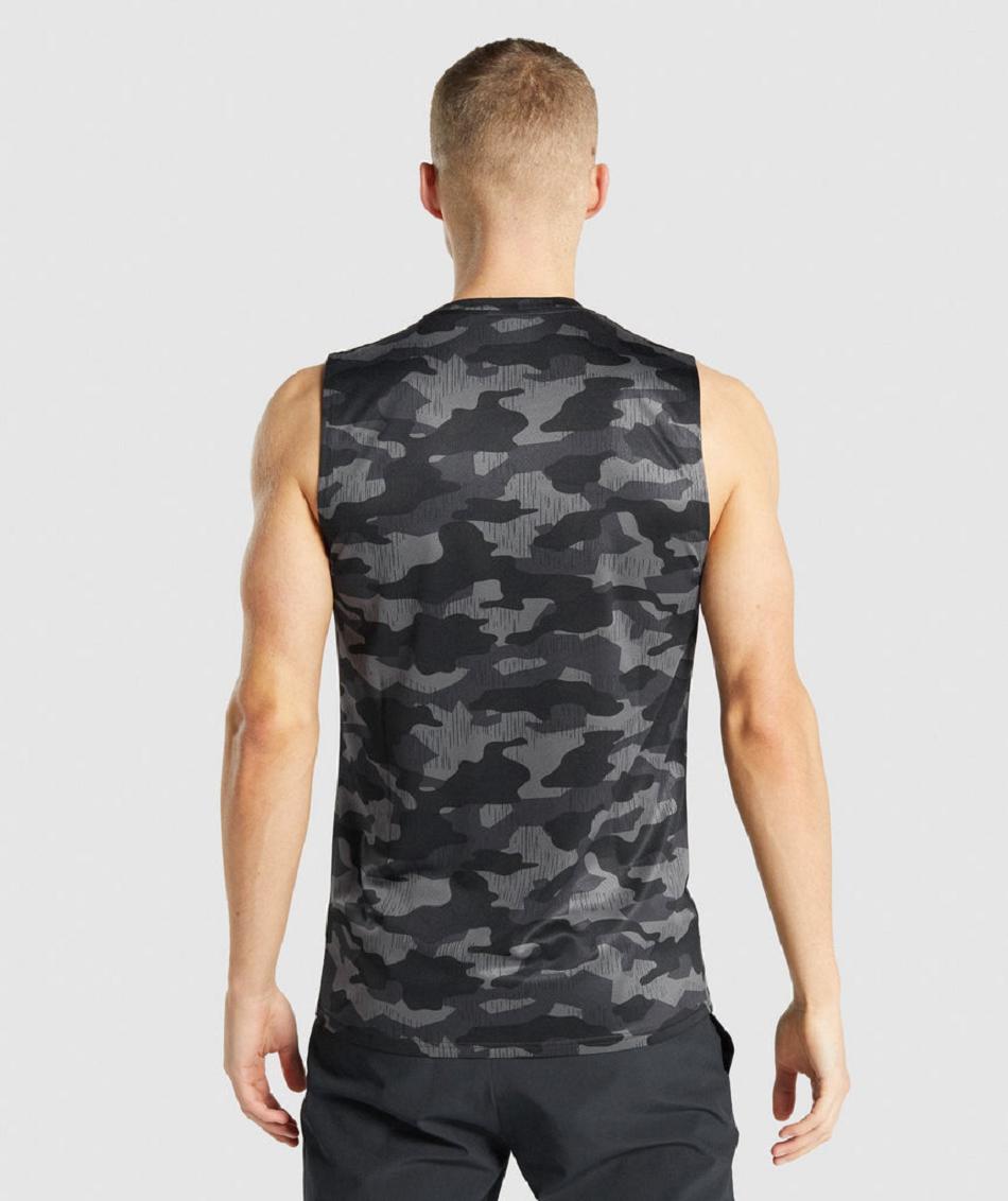 T Shirts Męskie Gymshark Arrival Bez Rękawów Szare | PL 3970YXF